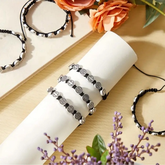 Beautiful Set 2Pc Set unisex bracelets San Benito, protection, blessing handmade - Picture 7 of 17